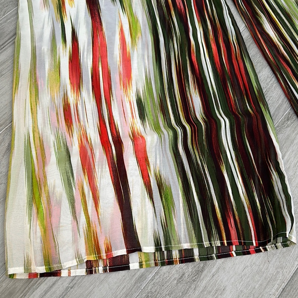 Colorful Striped Wide-Leg Pants - Picture 3 of 9